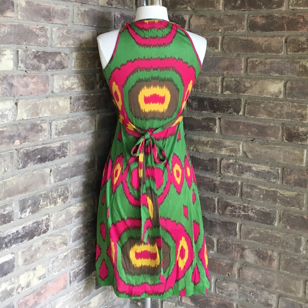 Anthropologie Ranna Gill Beaded Boho Dress M View 4